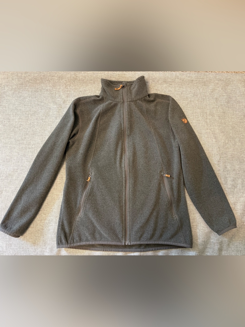 Women’s Fjallraven Stina Fleece Zip Jacket Gray Size Medium Retail $165